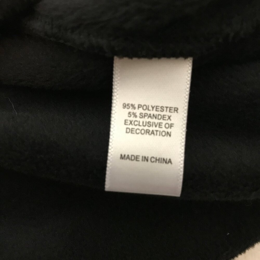 Cuddl Duds Size XL Black Velvet Tunic Popover Top With Side Slits & Thumbholes - Picture 6 of 10